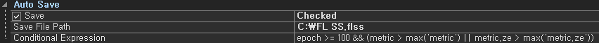 Auto Save Settings