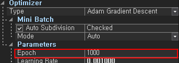 Epoch setting