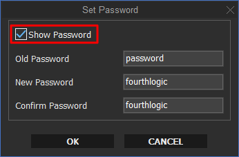 Set Password Show