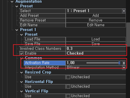 Augmentation Preview Button