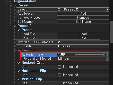 Augmentation Preview Button