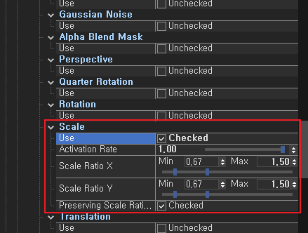 Augmentation Preview Button