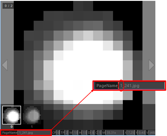 폴더 안에 있는 이미지들의 Page name