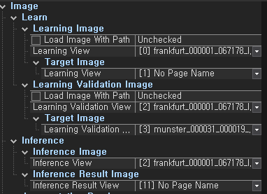GUI에서 사용할 이미지를  설정하는 Dropdown List